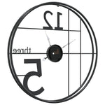 Wall Clock Black 50 cm Iron 4008401