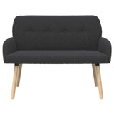 2 Seater Sofa with Solid Wood Legs Dark Grey Boucl 42051067