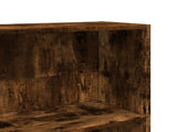 Bookcase Smoked Oak 80x24x176 cm Engineered Wood 857857