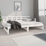 ZNTS Pull-out Day Bed without Mattress White 2x cm 820378