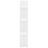 Book Cabinet White 48x25.5x140 cm Engineered Wood 808909