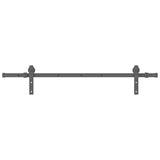 Sliding Door Hardware Kit 152 cm Steel Black 4009714