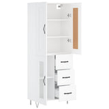 Highboard White 69.5x34x180 cm Engineered Wood 3199969