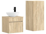 Bathroom Furniture Set 2 pcs Sonoma Oak 33 x 34.5 x 100 cm 3406135