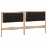 Headboard Other Brown and black 180 cm Solid pine wood 878996
