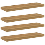 Wall Shelf 4 pcs Brown 80 x 23.5 x 3.8 cm Engineered Wood 42019952