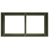 ZNTS Planter Olive Green 80x40x40 cm Cold-rolled Steel 860671