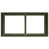 Planter Olive Green 80x40x40 cm Cold-rolled Steel 860671