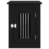 Dog Crate Furniture Black Oak 45x62x59 cm Engineered Wood 862174
