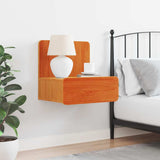 Bedside Table Wax Brown 44 x 32.5 x 40 cm Solid pine wood 873491