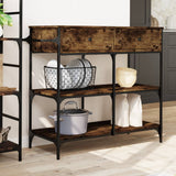 Kitchen Trolley Smoked Oak 105x42x95 cm Engineered Wood 842378
