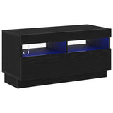 TV Cabinet Black Oak 80 x 35 x 40 cm Engineered Wood 862566