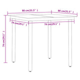Garden Dining Set Black 3099414