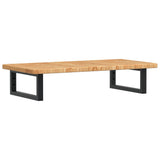 Basin Shelf Wall Mounted Steel and Solid Wood Oak 3302337