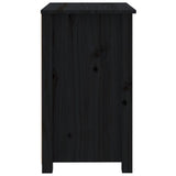 Bedside Cabinets 2 pcs Black 50x35x61.5 cm Solid Wood Pine 813688