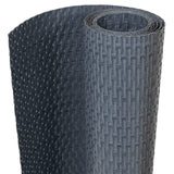 Balcony Screen Anthracite 300x100 cm Poly Rattan 156237