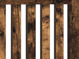 Radiator Cover Smoked Oak 172 x 19 x 81.5 cm Engineered Wood 884075