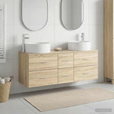 Bathroom Furniture Set 3 pcs Sonoma Oak 49.5 x 44.5 x 65.5 cm 3405957
