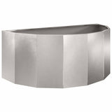 Planter Silver 90 x 45 x 35 cm Stainless Steel 883693