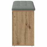Shoe Bench Artisan Oak 102x32x50 cm Engineered Wood 857622