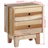 Bedside Cabinet Solid Reclaimed Wood 244234