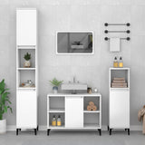 Sink Cabinet White 80x33x60 cm Engineered Wood 821292