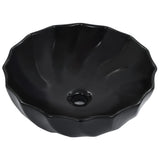 Wash Basin 46x17 cm Ceramic Black 143922