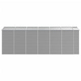 Garden Shed Light Grey 191x555x198 cm Galvanised Steel 3188247
