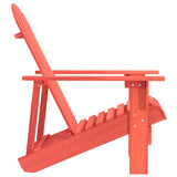 Garden Chair Red Solid fir wood Medium Ergonomic 315873
