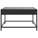 ZNTS Coffee Table with Infinity LED Black 70x50x41 cm 847682