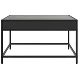 ZNTS Coffee Table with Infinity LED Black 70x50x41 cm 847682