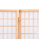 Folding 4-Panel Room Divider Japanese Style 160x170 cm 352084