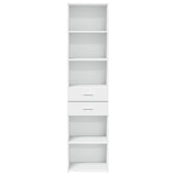 Highboard White 45x42.5x185 cm Engineered Wood 3281448