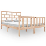 3101348 Bed Frame without Mattress Solid Wood 140x200 cm