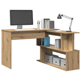 Corner Desk Artisan Oak 200.5x50x76 cm Engineered Wood 855957