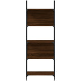 Bookshelf 5-Tier Brown Oak 60.5x24x166.5 cm Engineered Wood 838867
