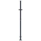 Garden Gate Anthracite 100x150 cm Steel Bamboo Design 153181