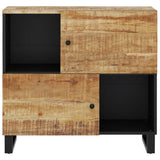 Sideboard with 2 Doors 80x33x75 cm Solid Wood Mango 352921