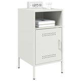 Bedside Cabinets 2 pcs White 36x39x68 cm Steel 843077