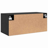 Wall Cabinet Black oak 80 x 36.5 x 35 cm Engineered wood 879560