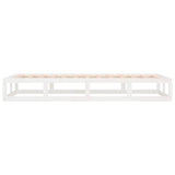Bed Frame without Mattress White 100x200 cm Solid Wood 820787