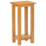 ZNTS Side Table 27x24x55 cm Solid Oak Wood 289185