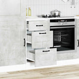 Kitchen Base Cabinet Kalmar Concrete Grey Engineered Wood 854244