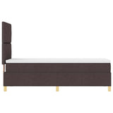 Box Spring Bed with Headboard Dark brown 80 x 200 cm Fabric 3339654