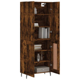 Highboard Smoked Oak 69.5x34x180 cm Engineered Wood 3195808