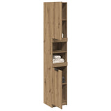 Bathroom Cabinet Artisan Oak 32x34x188.5 cm Engineered Wood 856944