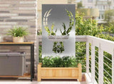 Garden Privacy Screen Silver 50 x 140 cm Stainless steel 876333