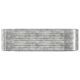 Garden Raised Bed Galvanised Steel 249x100x68 cm Silver 319067