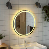 LED Bathroom Mirror 70 cm Round 353280