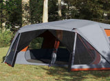Family Tent 10-Person Grey and Orange Quick Release Waterproof 94291